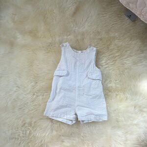 Pa classics 12 month boy white seersucker romper preppy southern